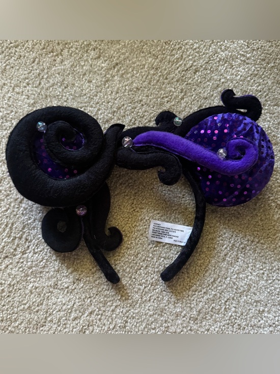 Disney Accessories - Disney Parks Authentic Disney Villain Sequined Ursula Mickey/Minnie Mouse Ears